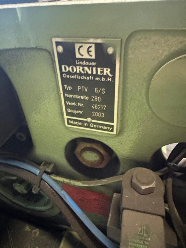 2 Adet Dornier 2003 PTV 280 cm Stäubli Armürlü Dokuma Makinası 4